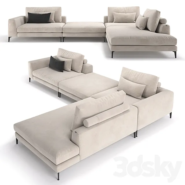 Sofa Place Air Big 3D Model Sofa Place Air Big 3D Model
