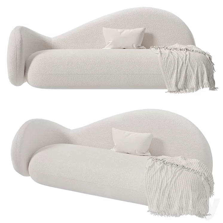 Sofa polli 3D Model Sofa polli 3D Model