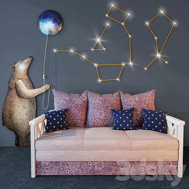 Sofa “Provence”. Divanov. 3DModel