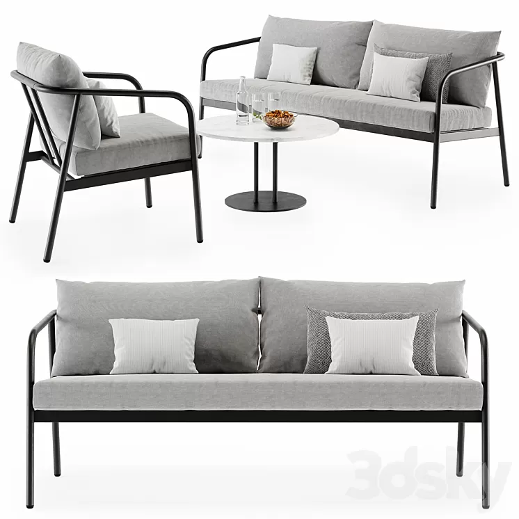 Sofa Radsted Set 3D Model Sofa Radsted Set 3D Model