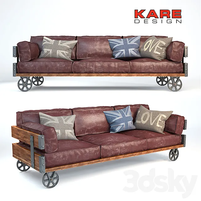 Sofa Railway Kare 3DModel Sofa Railway Kare 3DModel
