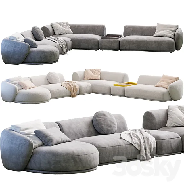 Sofa Rene By Meridiani 3D Model Sofa Rene By Meridiani 3D Model