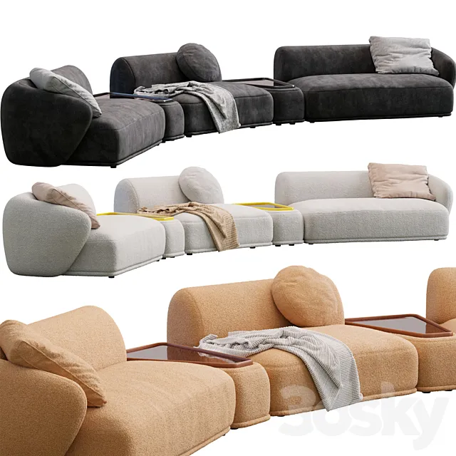 Sofa Rene By Meridiani 3D Model Sofa Rene By Meridiani 3D Model