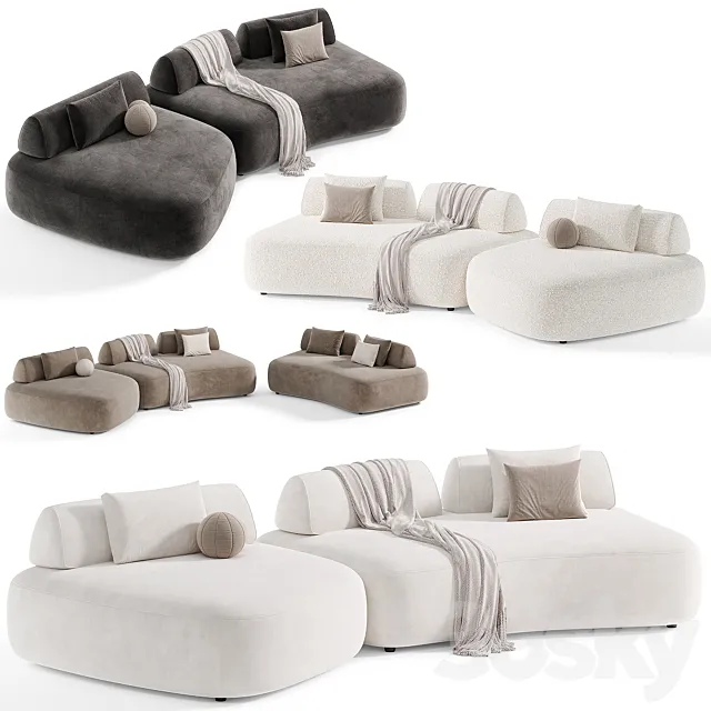 Sofa Residenza Modern Modular Sofa By Eichholtz 3D Model