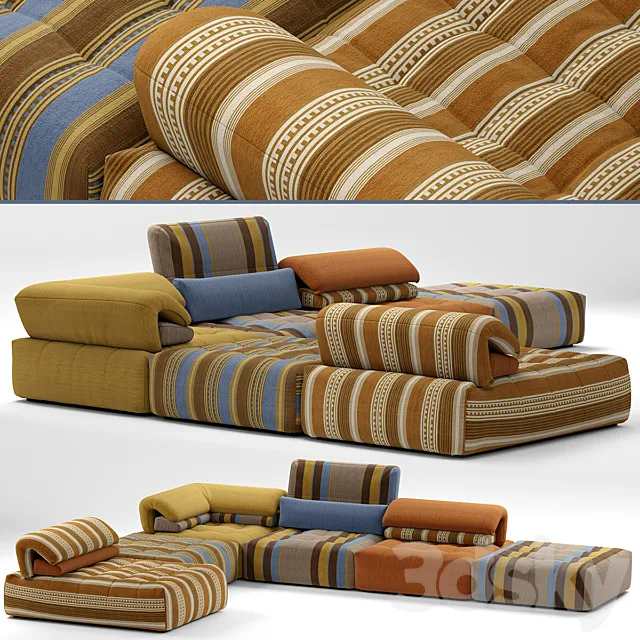 Sofa roche bobois voyage immobile 3DModel Sofa roche bobois voyage immobile 3DModel