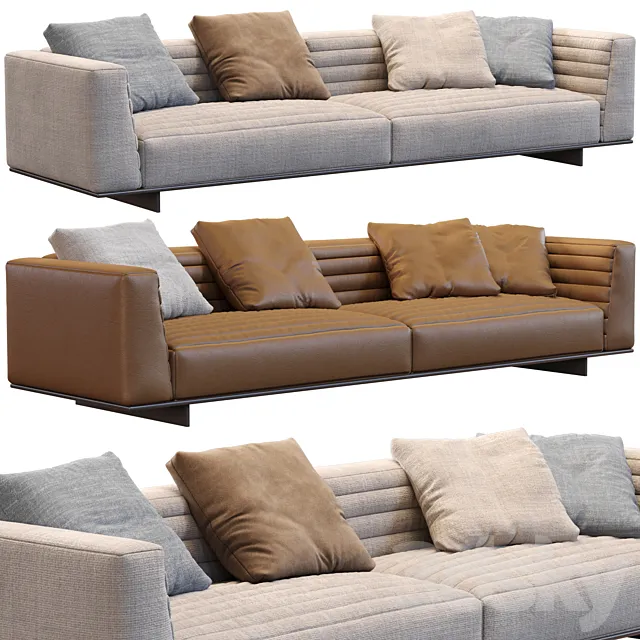 Sofa Roger By Minotti 3D Model Sofa Roger By Minotti 3D Model