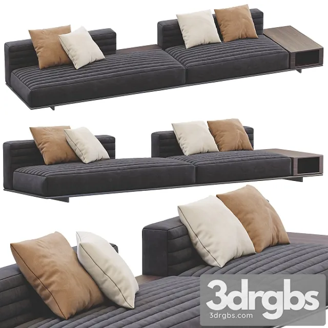 Sofa Roger by Minotti 3D Model Download Sofa Roger by Minotti 3D Model Download