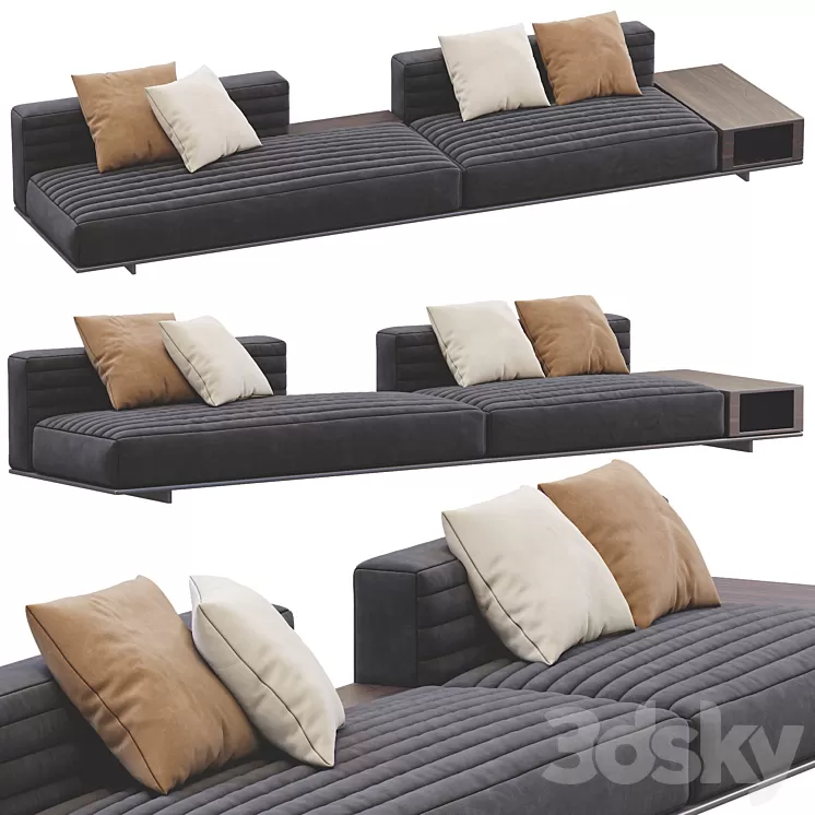 Sofa roger by minotti 3D Model