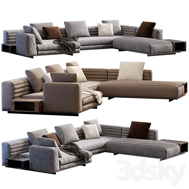 Sofa Roger By Minotti 3DModel Sofa Roger By Minotti 3DModel