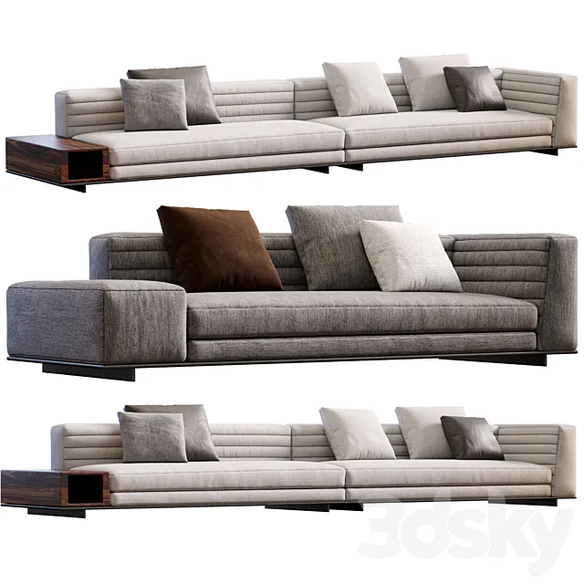 Sofa Roger By Minotti 3DModel Sofa Roger By Minotti 3DModel