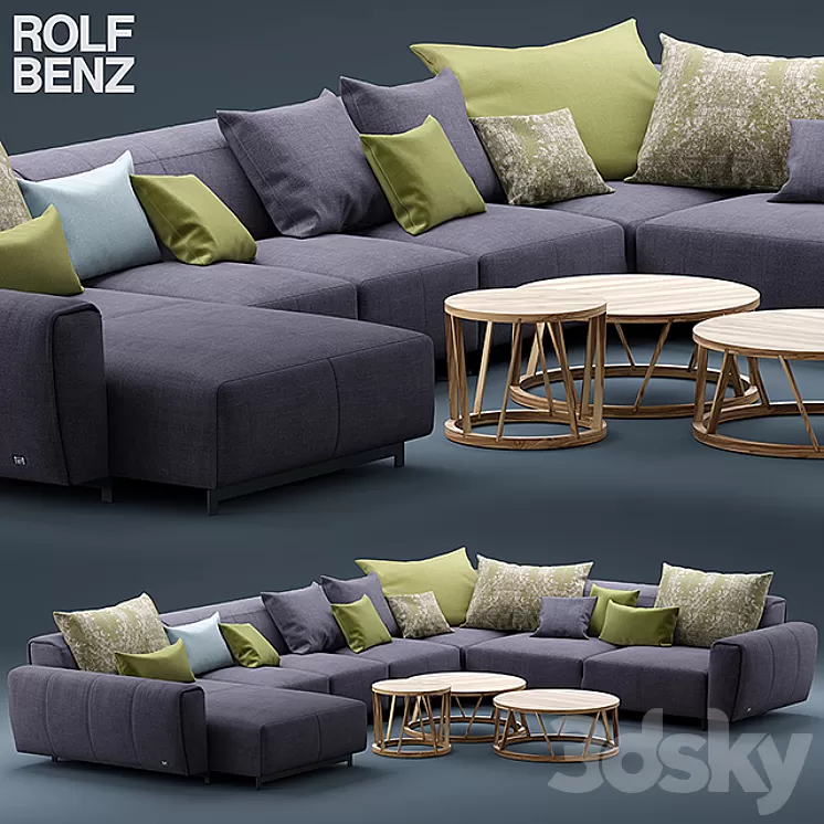 Sofa ROLF BENZ TENO 3D Model