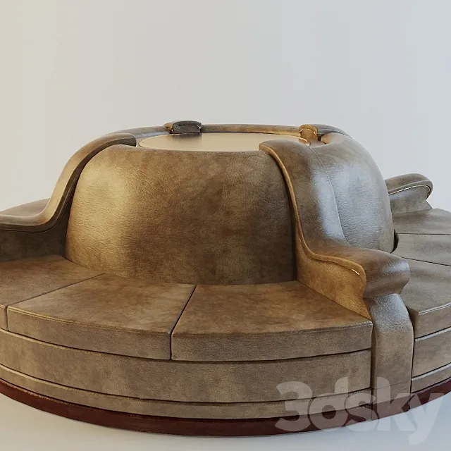 Sofa round 3D Model