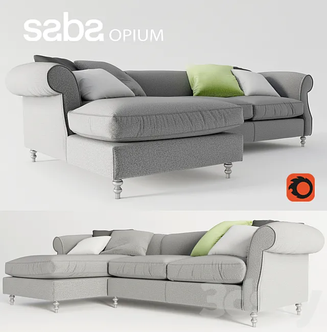 Sofa SABA OPIUM 3DModel Sofa SABA OPIUM 3DModel