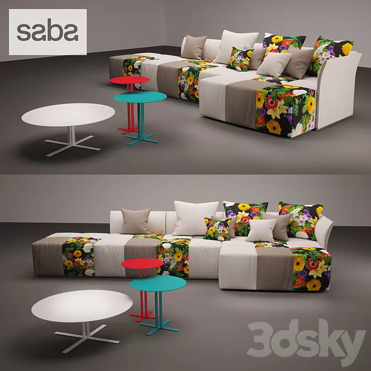 Sofa Saba Pixel 3D Model