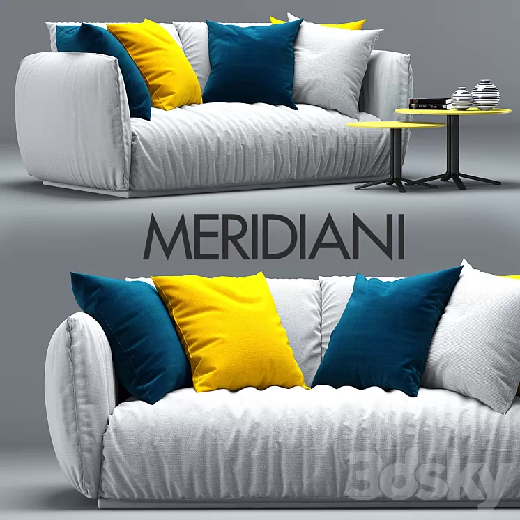 Sofa Scott Meridiani 3D Model Sofa Scott Meridiani 3D Model