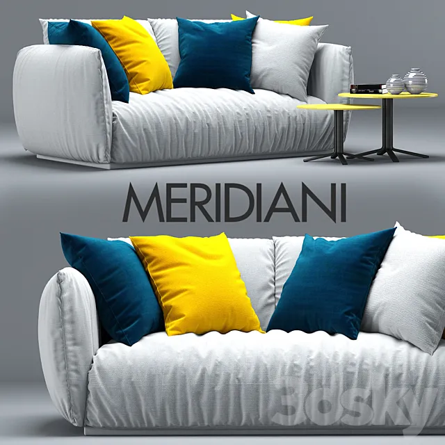Sofa Scott. Meridiani 3DModel Sofa Scott. Meridiani 3DModel