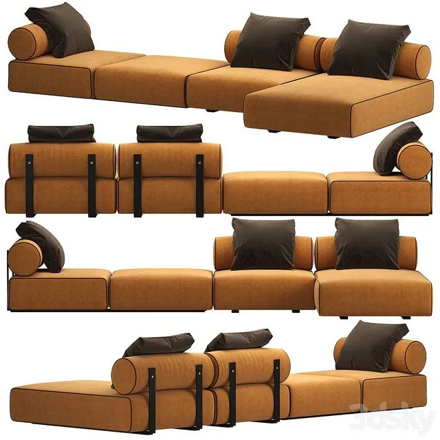 Sofa Shinto by Domkapa 3D Model