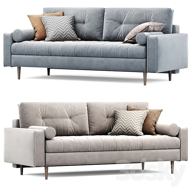 Sofa SITENO Velvet from Sofa ru | Citeno Sofa 3D Model Sofa SITENO Velvet from Sofa ru | Citeno Sofa 3D Model