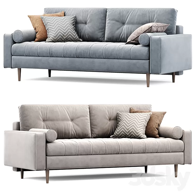 Sofa SITENO Velvet from Sofa ru | Citeno Sofa 3D Model Sofa SITENO Velvet from Sofa ru | Citeno Sofa 3D Model