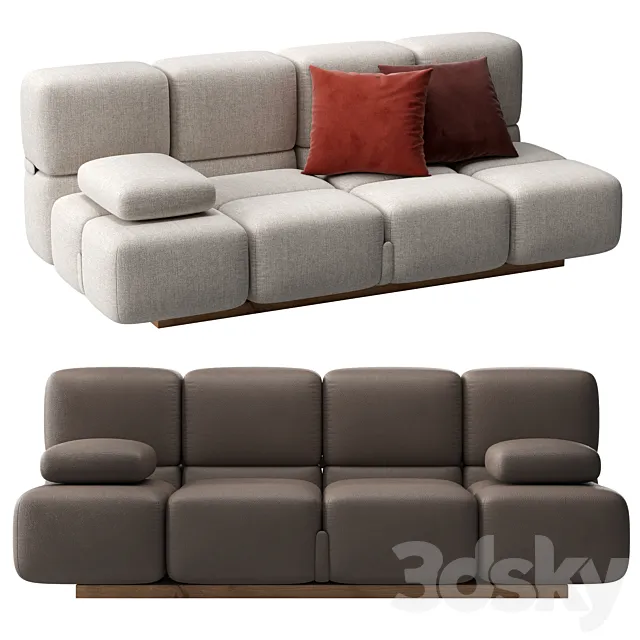 Sofa Sohay by Natuzzi 3DModel Sofa Sohay by Natuzzi 3DModel