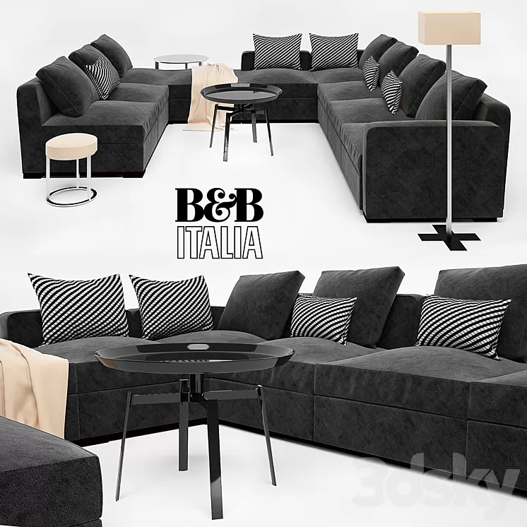 SOFA SOLATIUM – Collection BLACK-1 3D Model