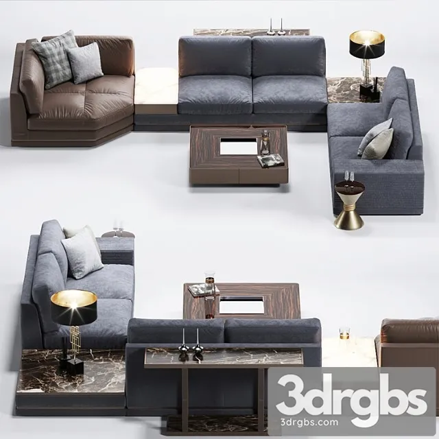 Sofa sonen w 574 giuseppe iasparra from longhi 2 3D Model Download Sofa sonen w 574 giuseppe iasparra from longhi 2 3D Model Download