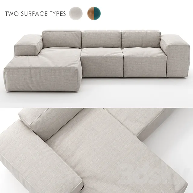Sofa THECA Lucera 3D Model Sofa THECA Lucera 3D Model