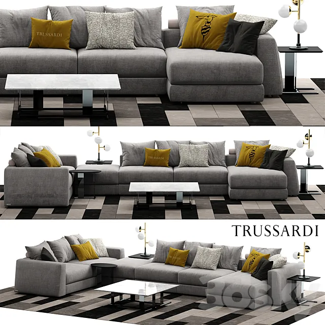Sofa trussardi Liam Sofa 3DModel Sofa trussardi Liam Sofa 3DModel