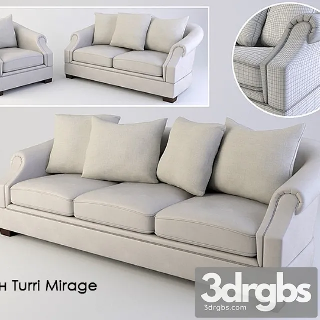 Sofa Turri Mirage 3D Model Download Sofa Turri Mirage 3D Model Download