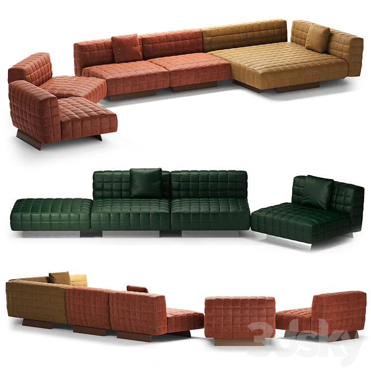 Sofa Twiggy (Minotti) 3D Model Free Download Sofa Twiggy (Minotti) 3D Model Free Download