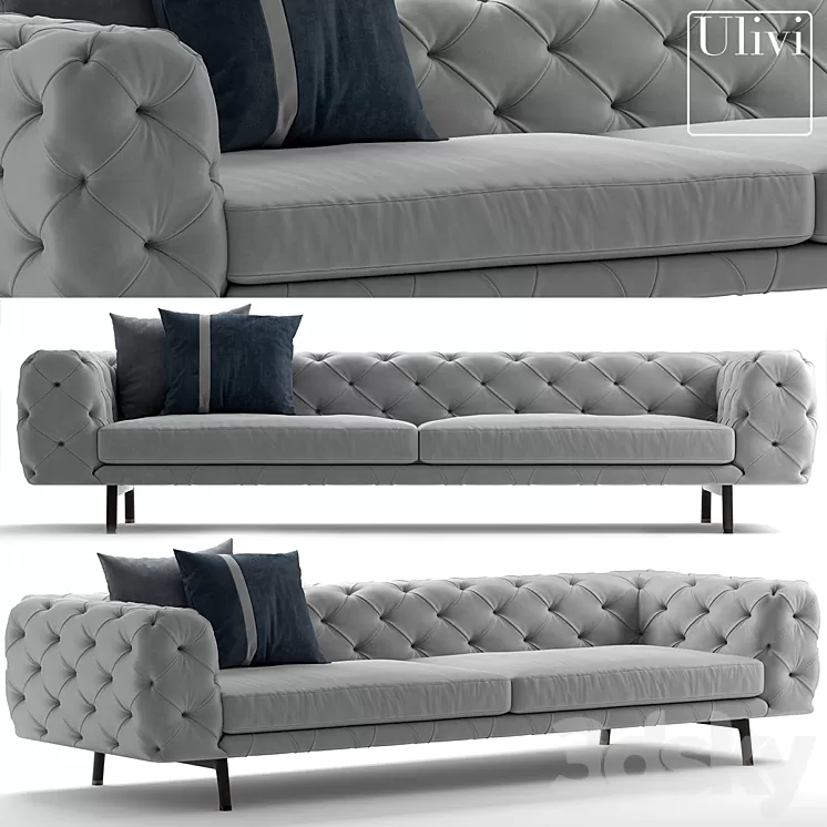 Sofa ULIVI SALOTTI daniel 3D Model