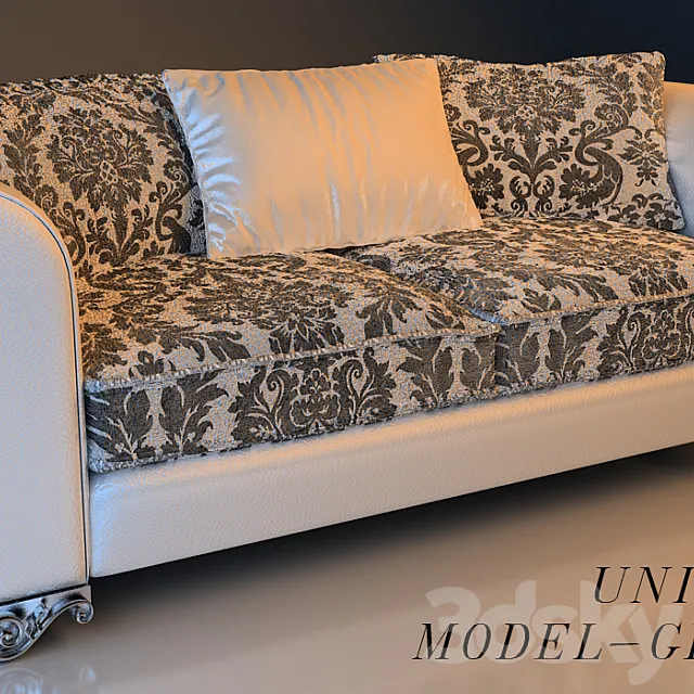 Sofa Unique GLAMOUR 3DModel
