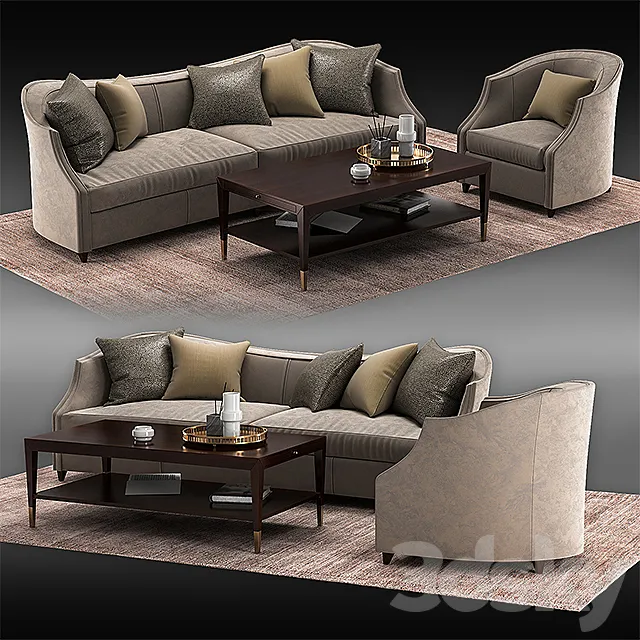Sofa UPH-SOFFUL-49A 3DModel