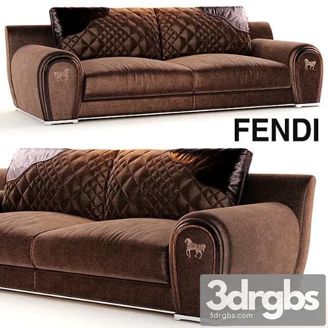 Sofa varenne fendi 2 3D Model Download Sofa varenne fendi 2 3D Model Download