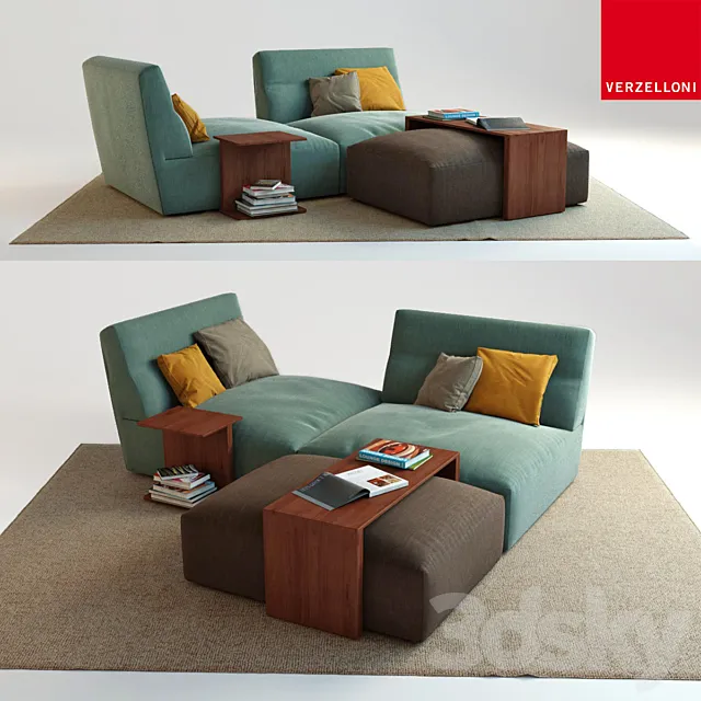 Sofa Verzelloni. Joe 3DModel Sofa Verzelloni. Joe 3DModel