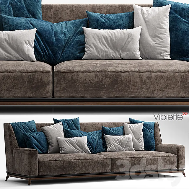 Sofa Vibieffe 3 seater sofa OPERA 3DModel Sofa Vibieffe 3 seater sofa OPERA 3DModel
