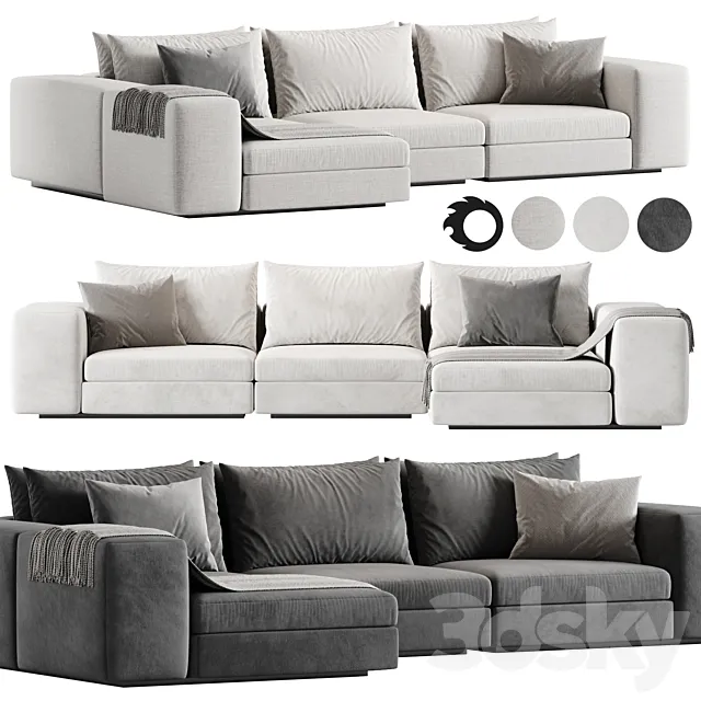 Sofa Vista Grande Lounge By Eichholtz 3D Model Sofa Vista Grande Lounge By Eichholtz 3D Model