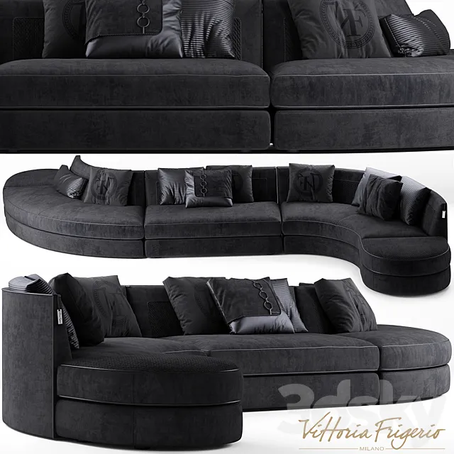 Sofa vittoria frigerio Borromeo 3DModel Sofa vittoria frigerio Borromeo 3DModel