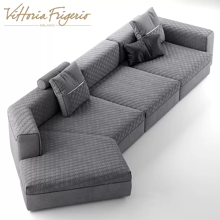 Sofa vittoriafrigerio Sforza 3D Model
