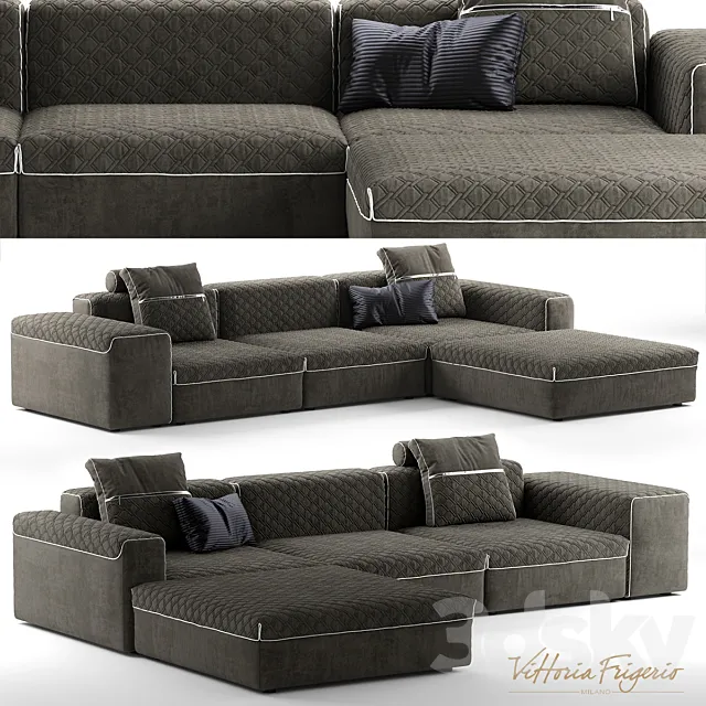 Sofa vittoriafrigerio Sforza 3DModel Sofa vittoriafrigerio Sforza 3DModel