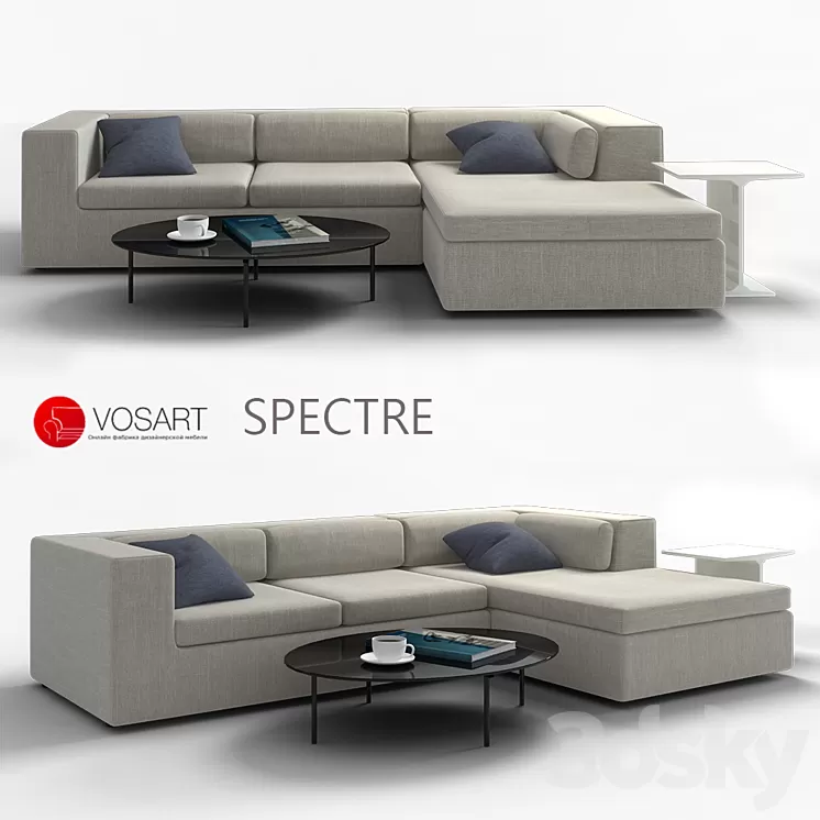 Sofa Vosart Spectre 3D Model Sofa Vosart Spectre 3D Model