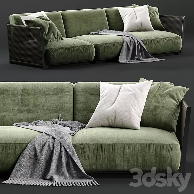 Sofa Vulcano Flexform 3D Model