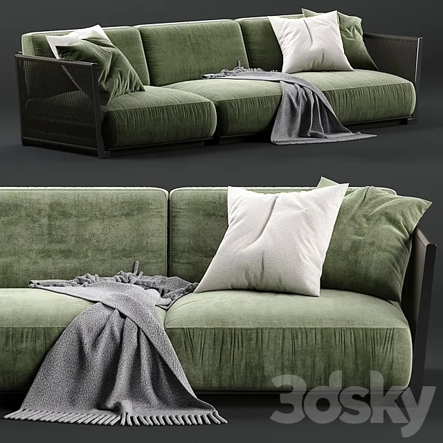 Sofa Vulcano Flexform 3DModel Sofa Vulcano Flexform 3DModel