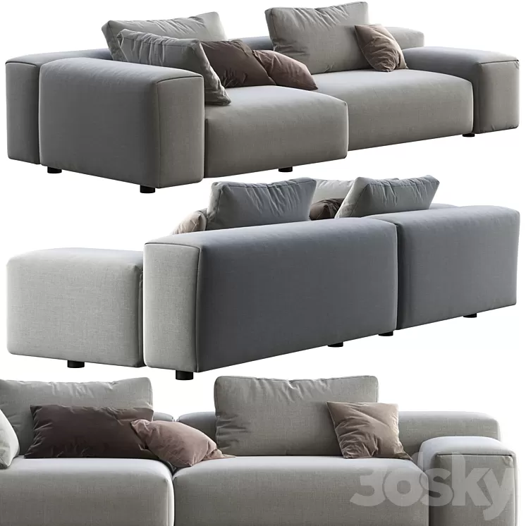 Sofa Wendelbo Raft 3D Model