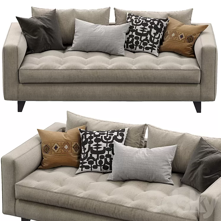 Sofa Willy Slim By Marac 3D Model