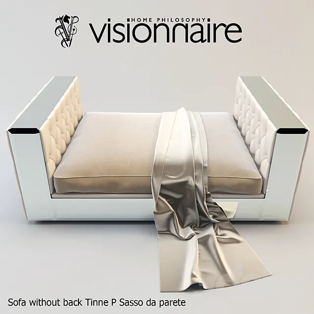 Sofa without back Tinne P Sasso da parete 3DModel Sofa without back Tinne P Sasso da parete 3DModel
