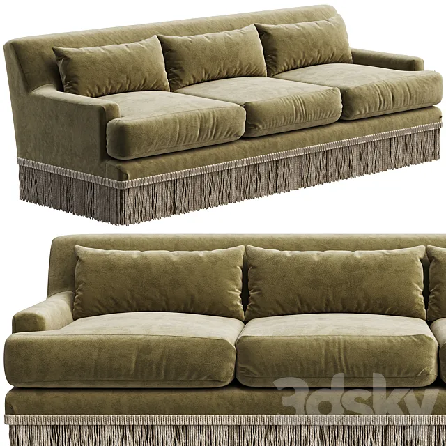 Sofa Yves by Baker furniture 3D Model