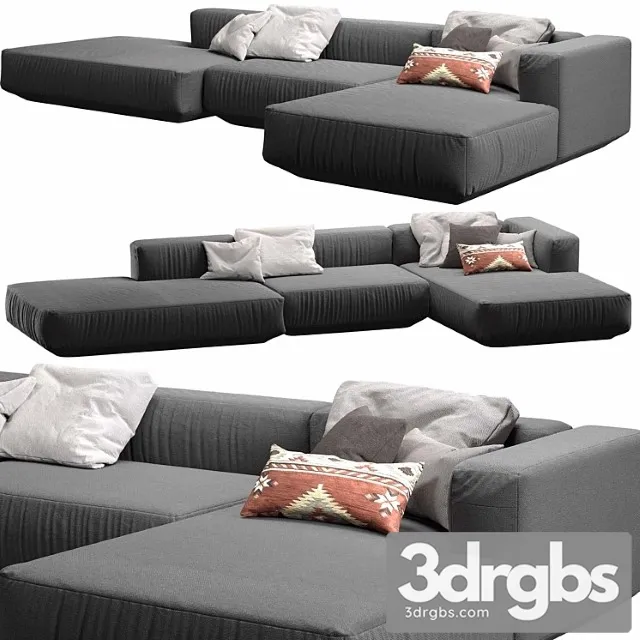 Sofa Zanotta Pianoalto 3D Model Download Sofa Zanotta Pianoalto 3D Model Download