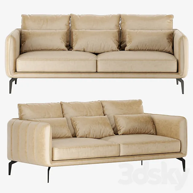 Sofa_amsterdam_3 seater 3DModel