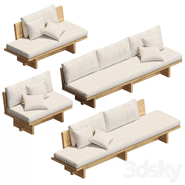 Sofas BLANK DAYSOFA 3D Model Sofas BLANK DAYSOFA 3D Model